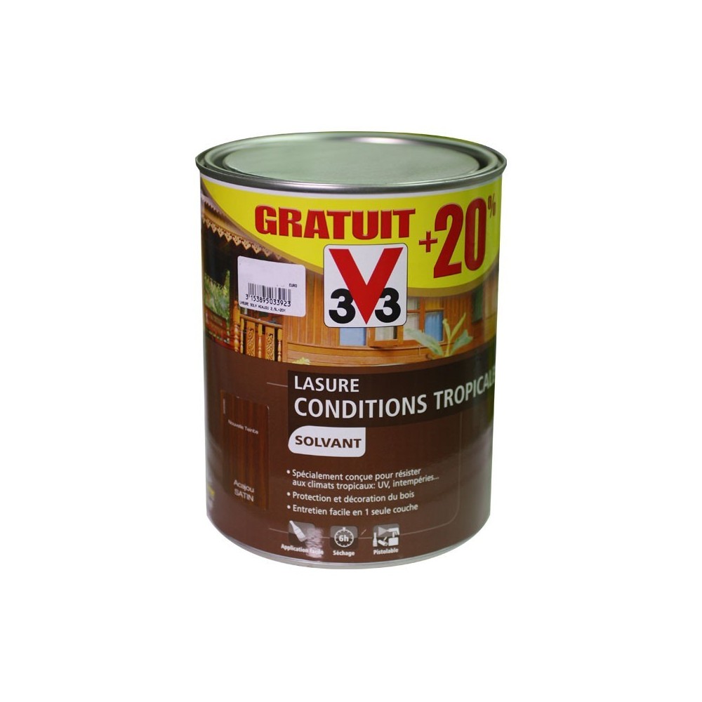 LASURE SOLVANT 2.5L+20%