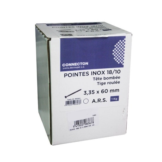 POINTE INOX A2 Tête BOMBEE