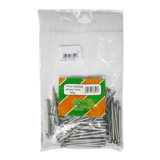 POINTE GALVA TP 65X18mm