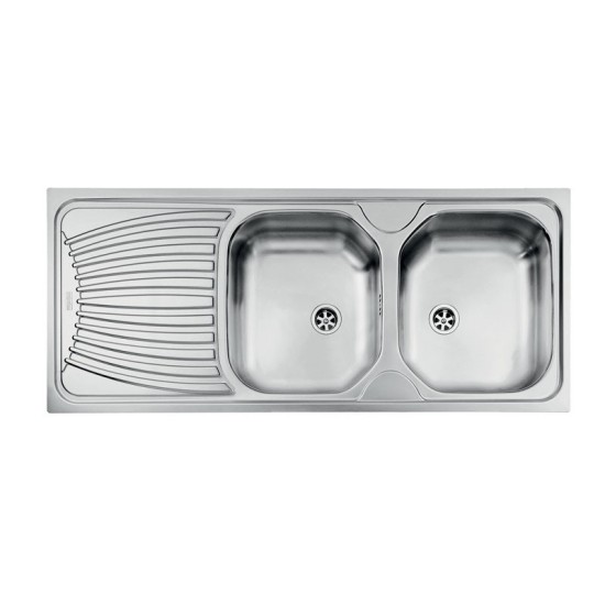 Evier INOX 2 bacs /2P
