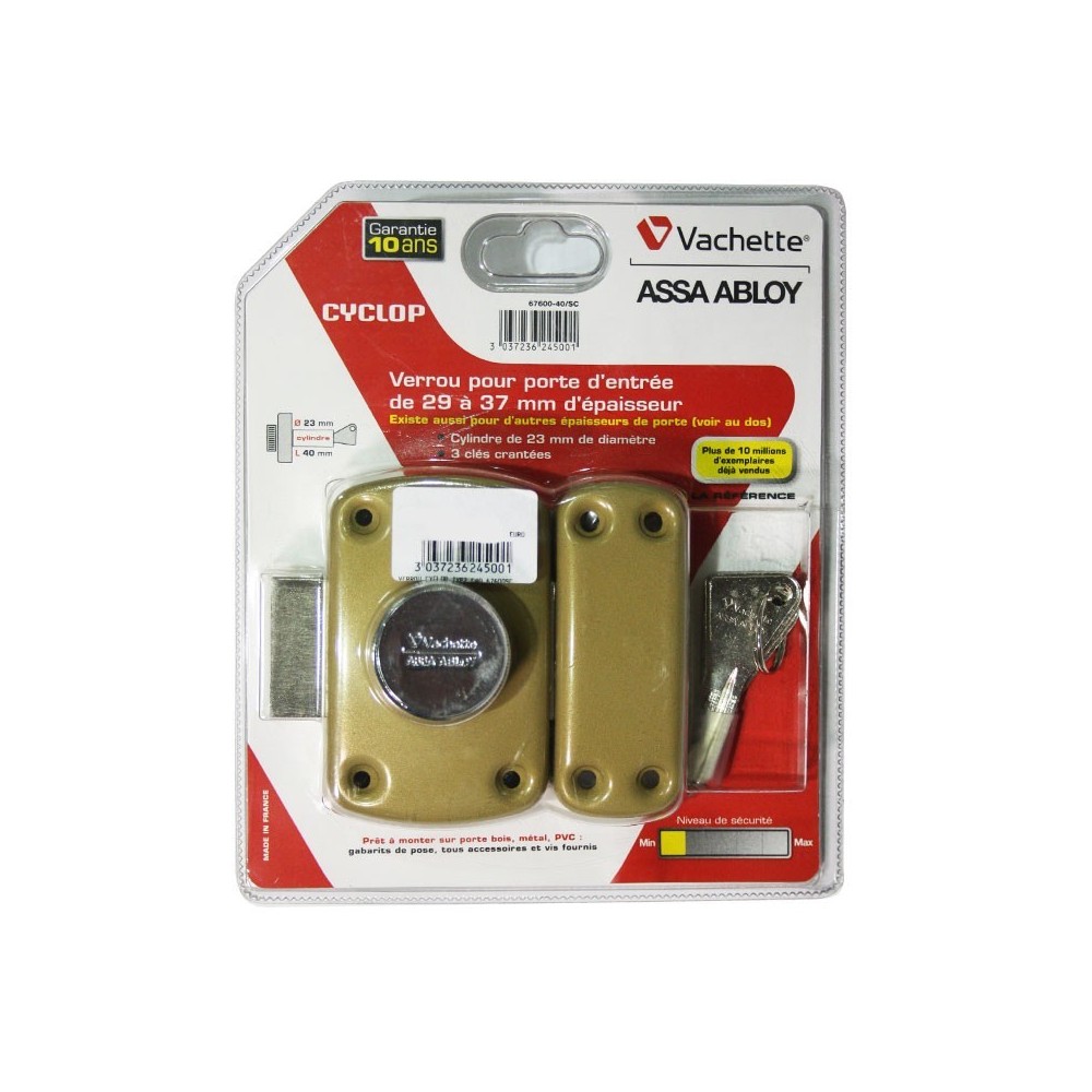 Verrou CYCLOP bouton /cylindre