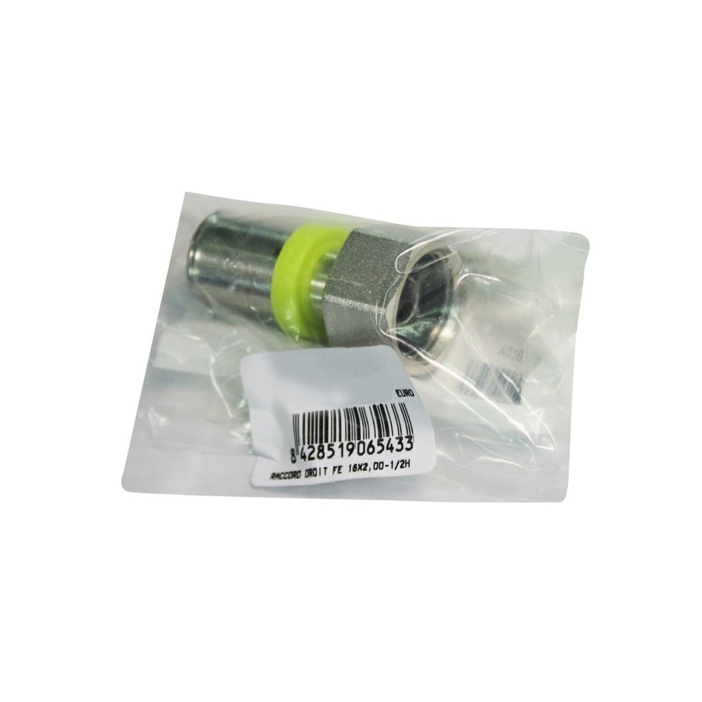 Raccord droit FE 16X2,00-1/2H