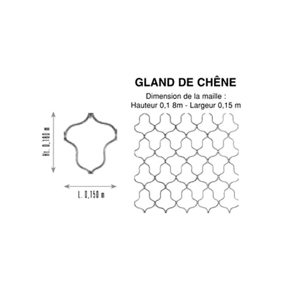 Grille GALVA (forme GLAND)