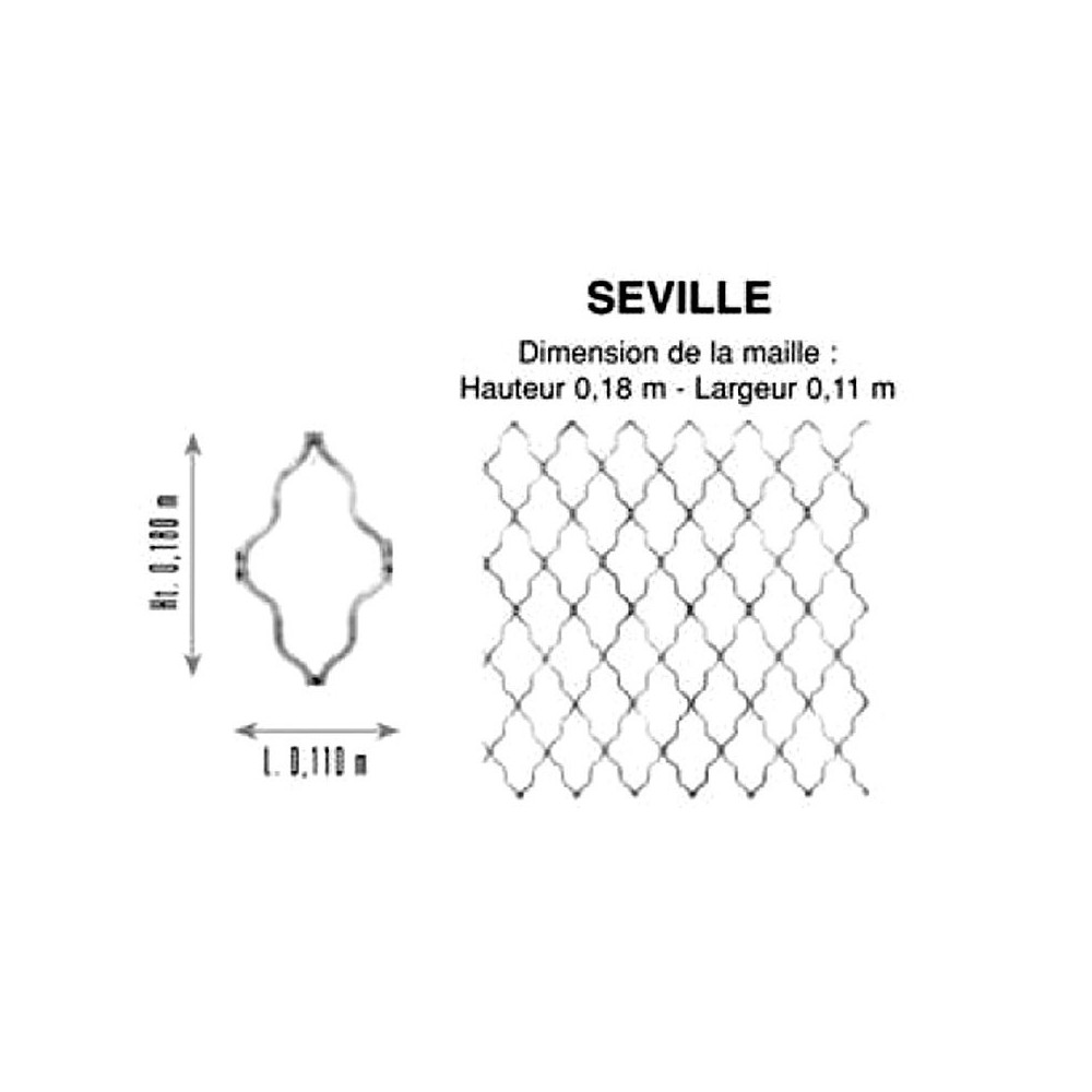 Grille GALVA (forme SEVILLE)