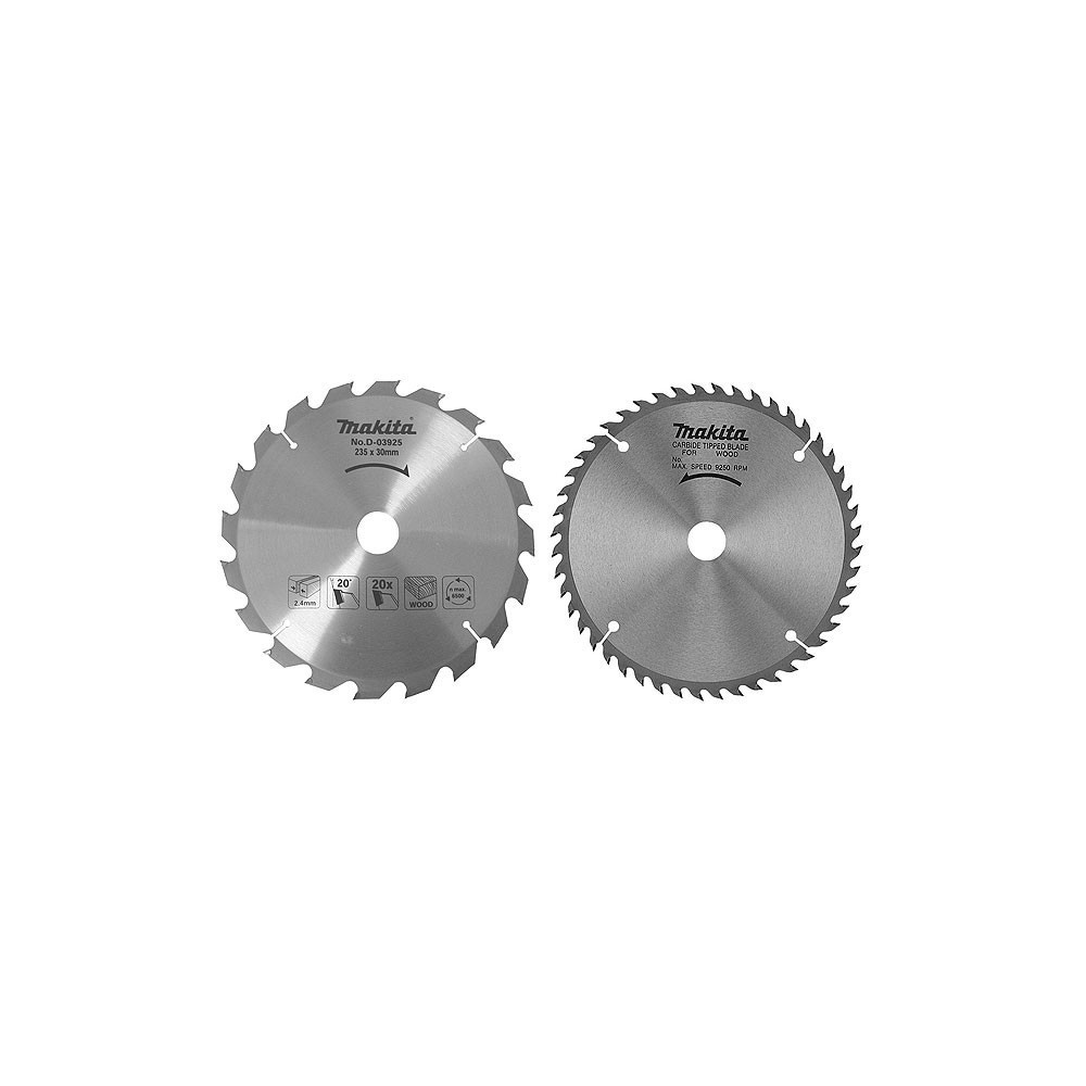 LOT DE 2 LAMES CARBURE BOIS 235MM