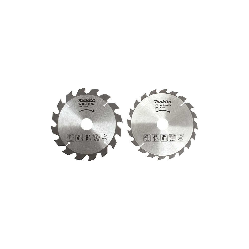 LOT DE 2 LAMES CARBURE BOIS 185MM