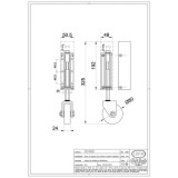 ROUE SUPPORT PORTAIL REGLABLE