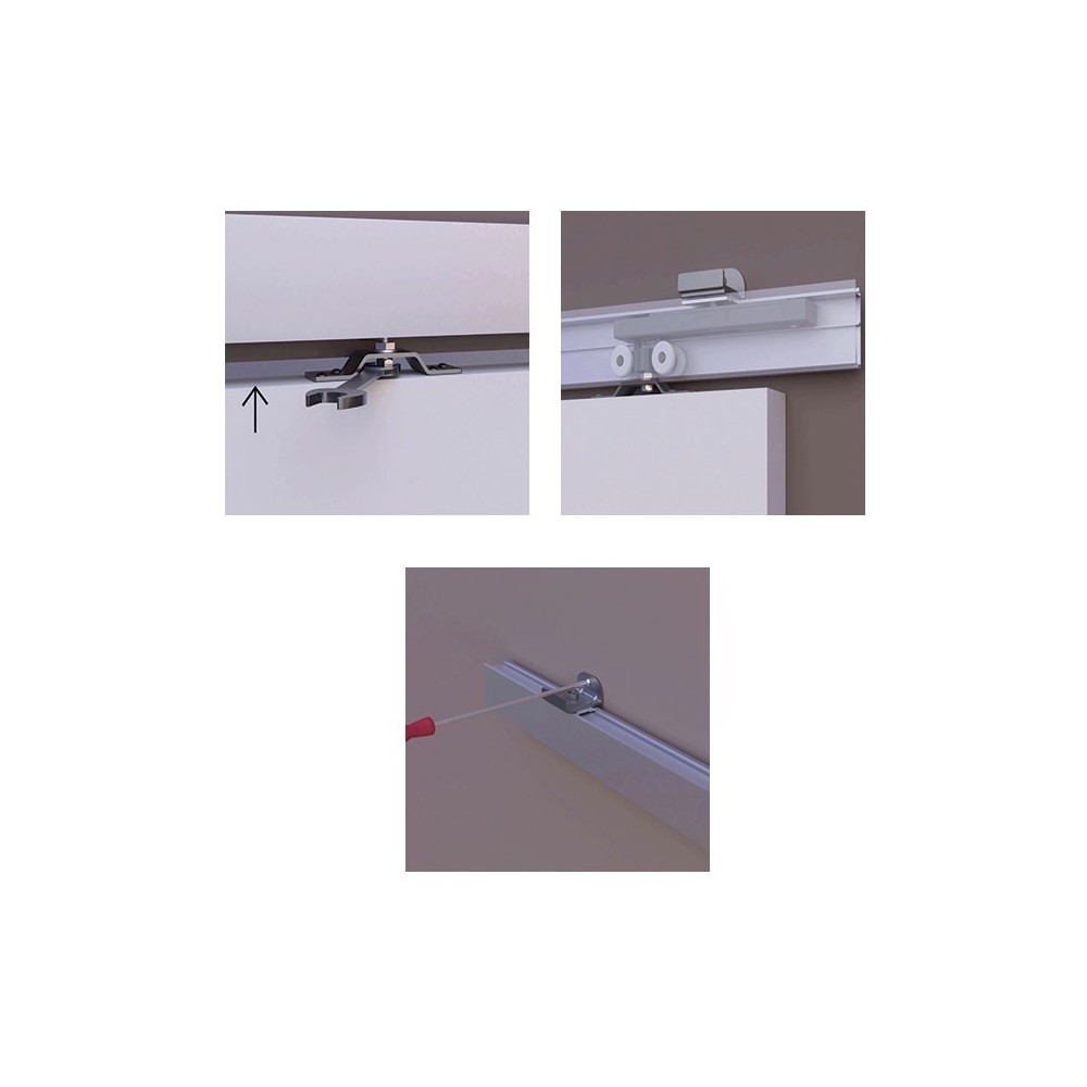 PORTE COULISSANTE EN APPLIQUE ATELIER