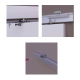PORTE COULISSANTE EN APPLIQUE ATELIER