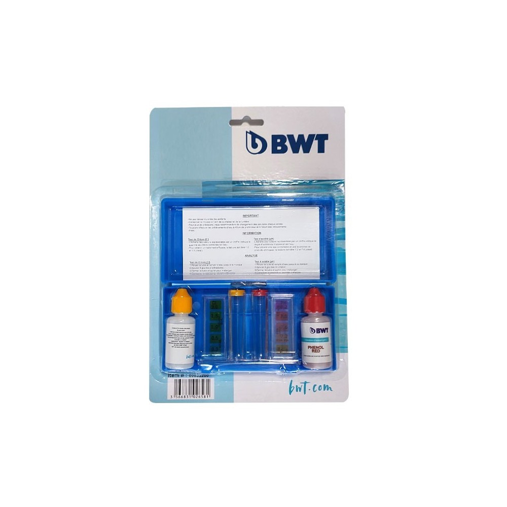 TROUSSE D'ANALYSE CHLORE ET PH