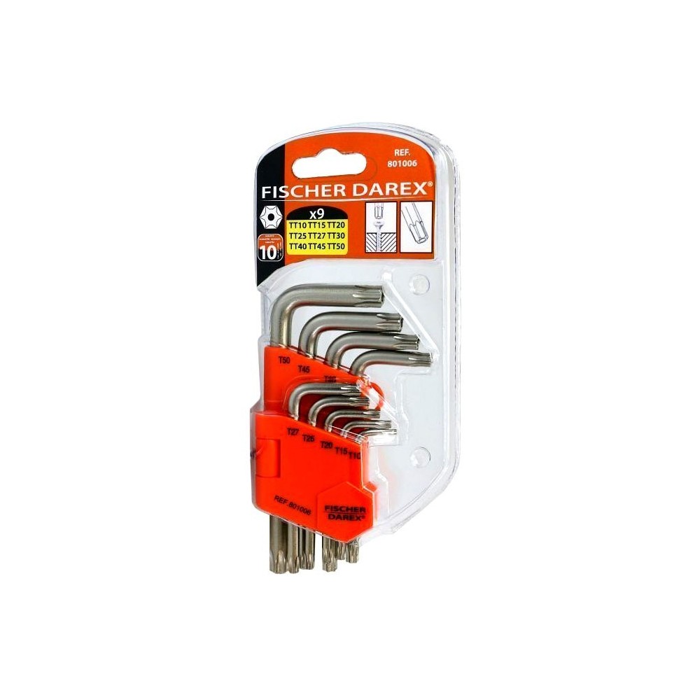 PACK 9 CLES TORX