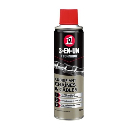LUBRIFIANT CHAINES & CABLES 250ML