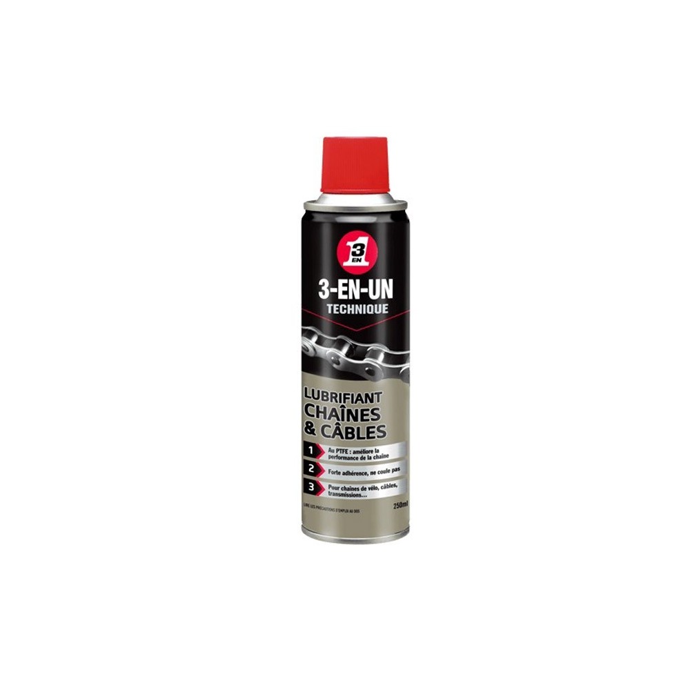 LUBRIFIANT CHAINES & CABLES 250ML