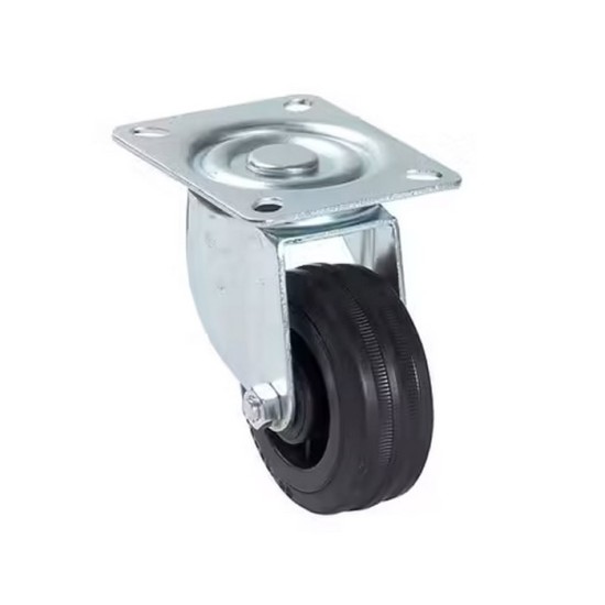 ROULETTE PIVOTANTE A PLATINE 80 MM (65KG)