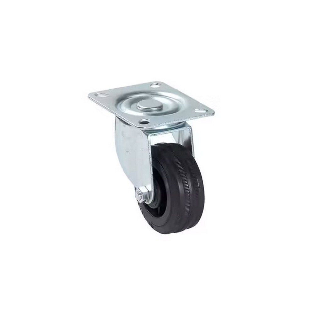 ROULETTE PIVOTANTE A PLATINE 80 MM (65KG)