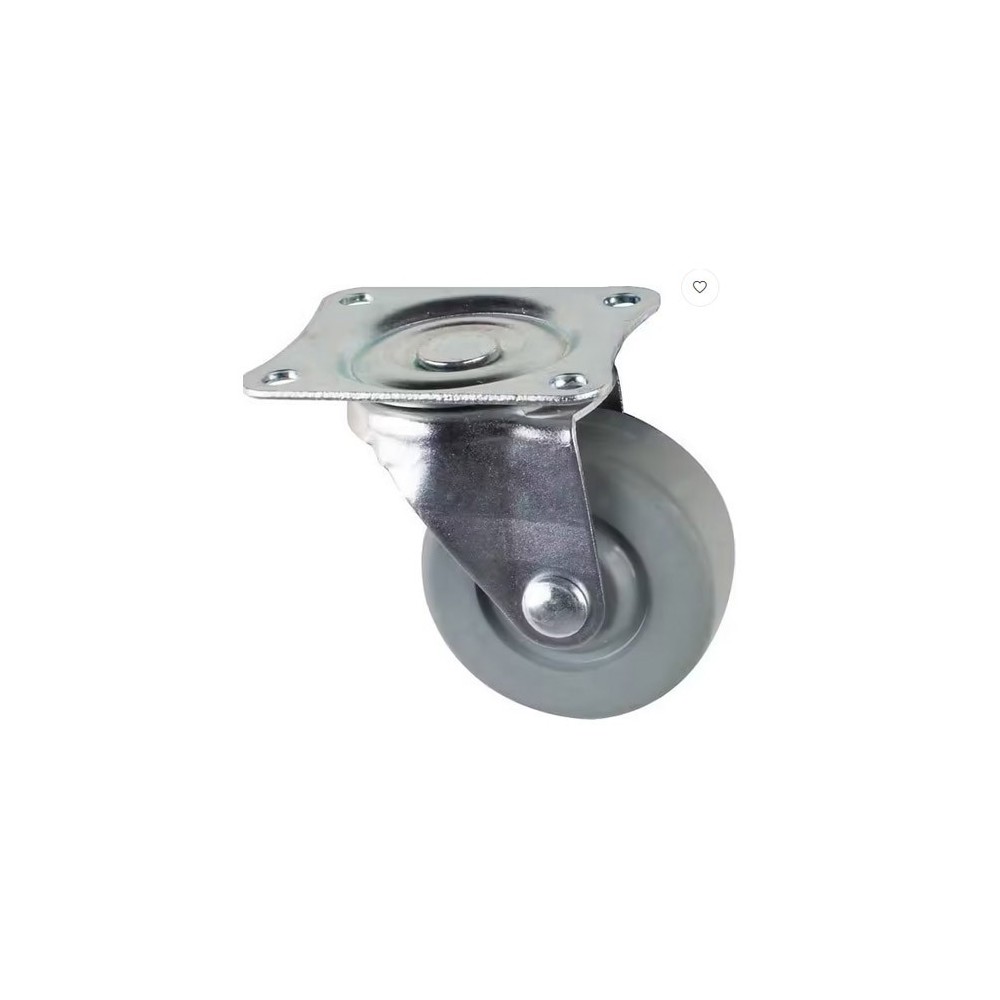 ROULETTE PIVOTANTE A PLATINE 50MM (35KG)