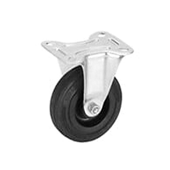 ROULETTE FIXE A PLATINE 100MM (80KG)