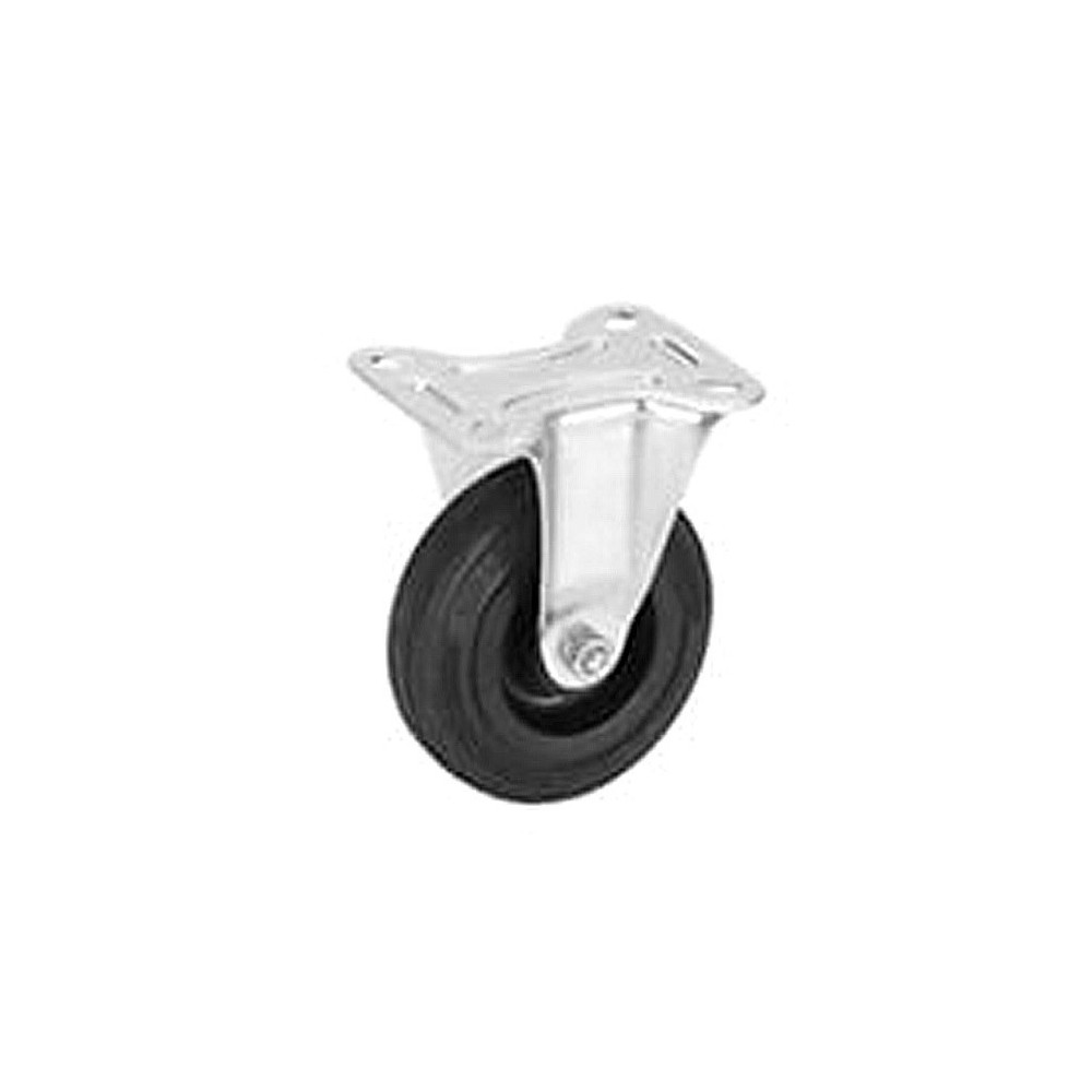 ROULETTE FIXE A PLATINE 100MM (80KG)