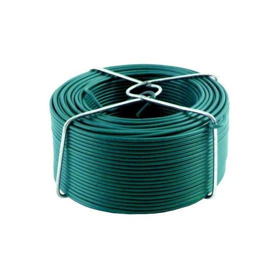 FIL EN ACIER PLASTIFIE VERT