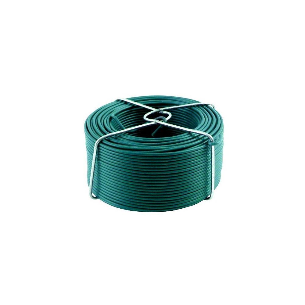FIL EN ACIER PLASTIFIE VERT