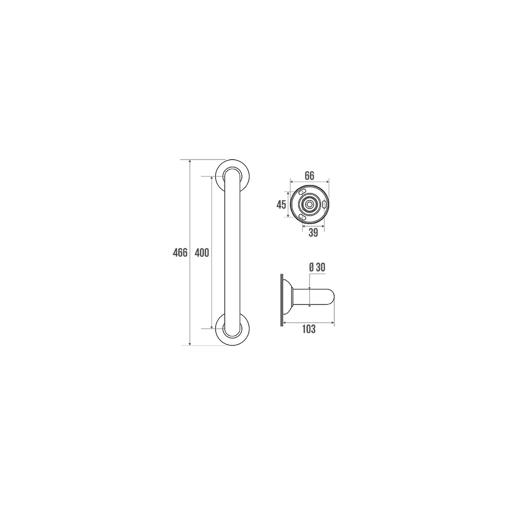 BARRE DROITE 400MM
