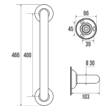 BARRE DROITE 400MM