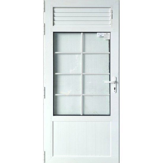 PORTE ALU QUADRILLE VITREE