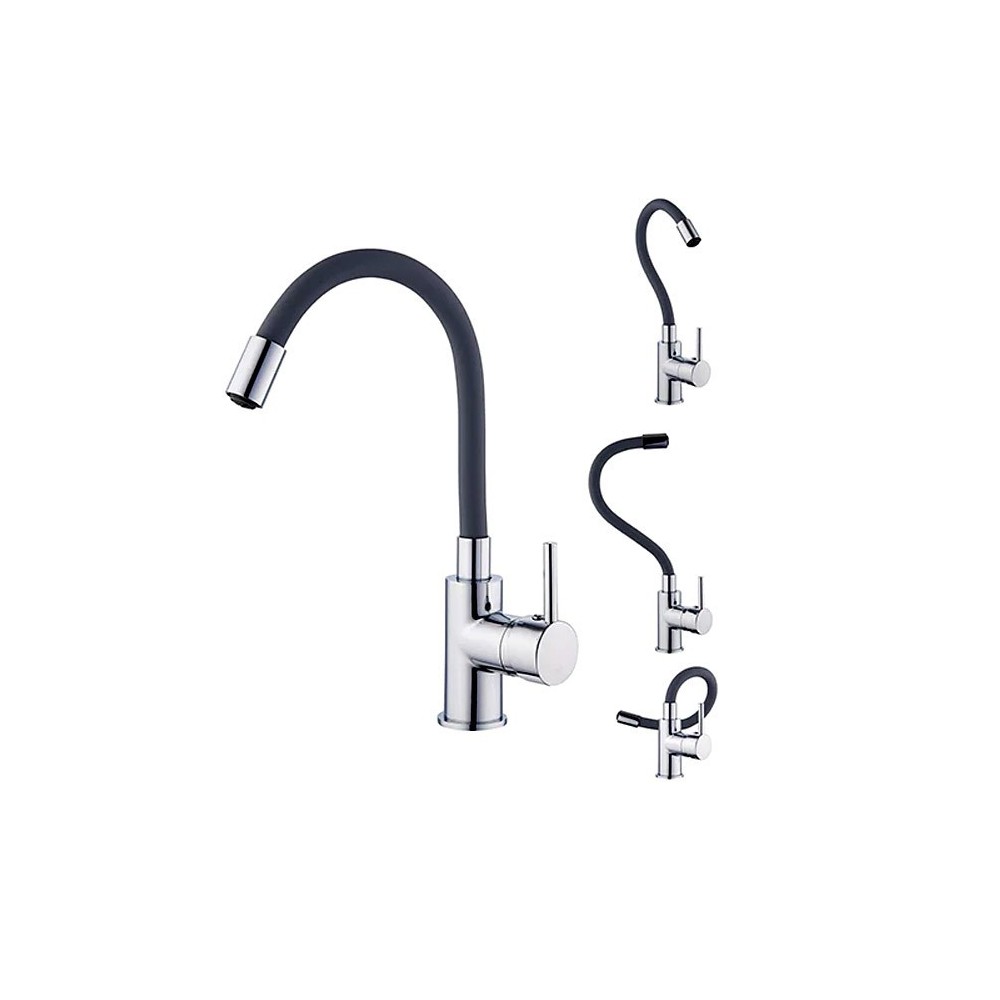 MITIGEUR LAVABO ILO GRIS A MEMOIRE DE FORME