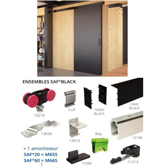 SYSTEME COULISSANT SAF BLACK