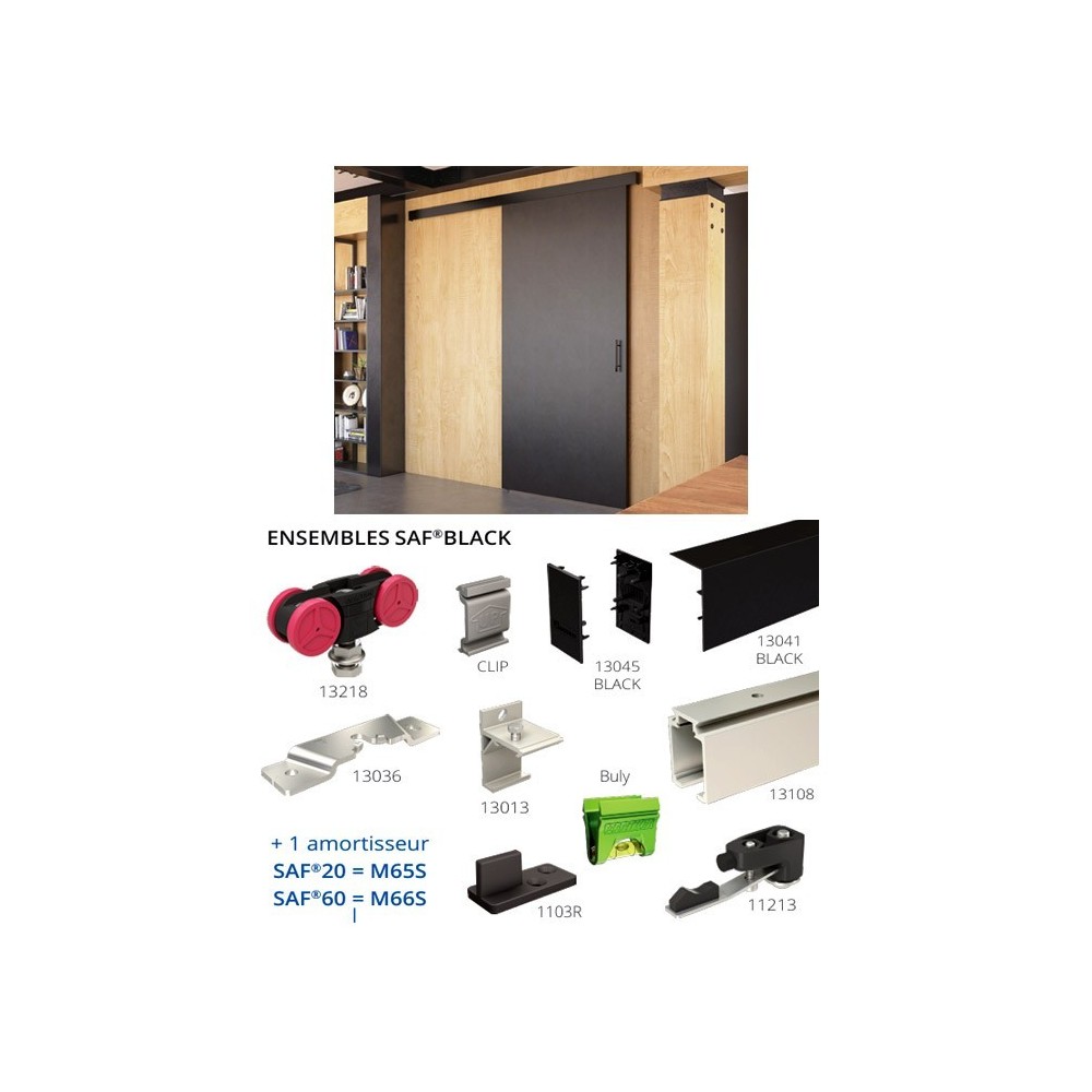 SYSTEME COULISSANT SAF BLACK