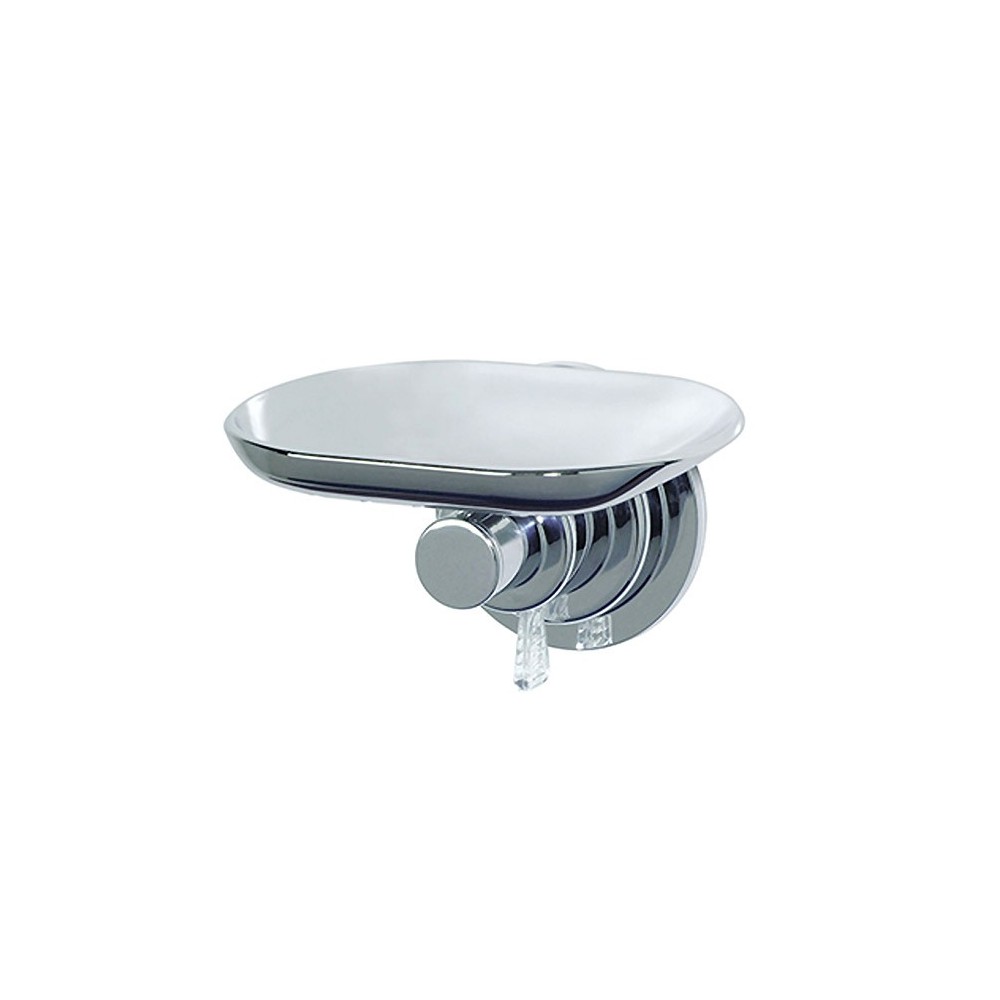 PORTE SAVON A VENTOUSE CHROME