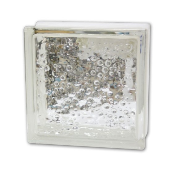 Brique de verre bulles
