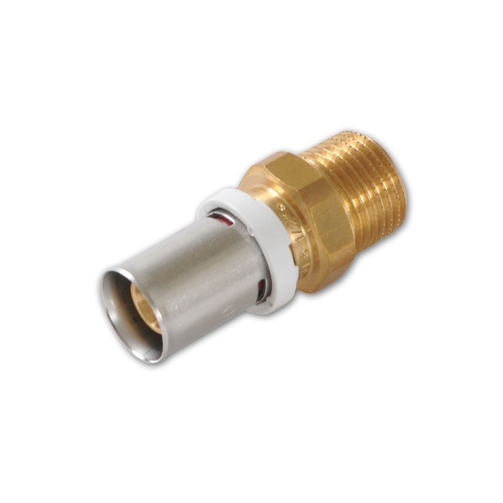 Raccord FLUXO droit  3/8 M D 16