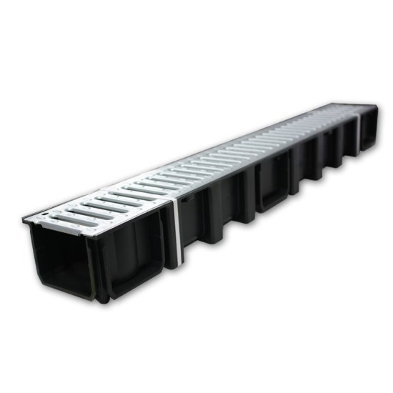 Caniveau avec grille