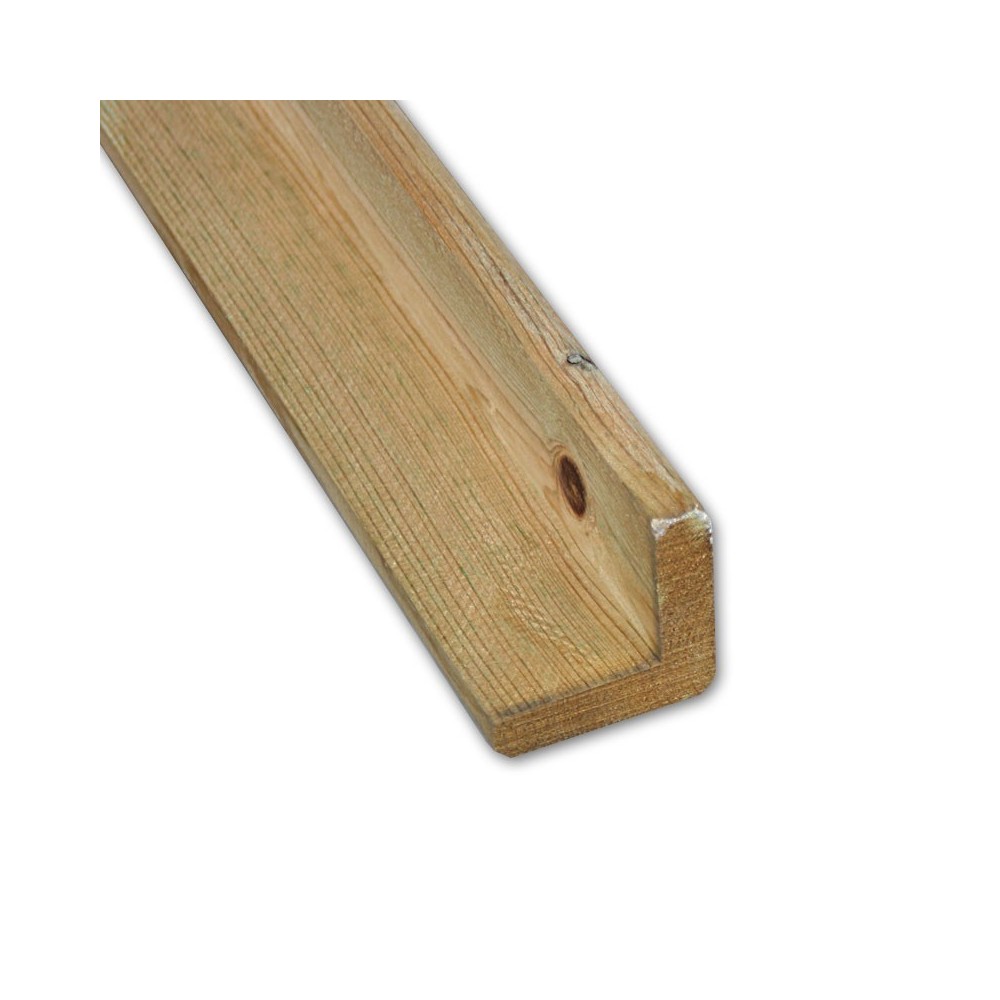 Angle de bardage Pin traité (60x60mm)
