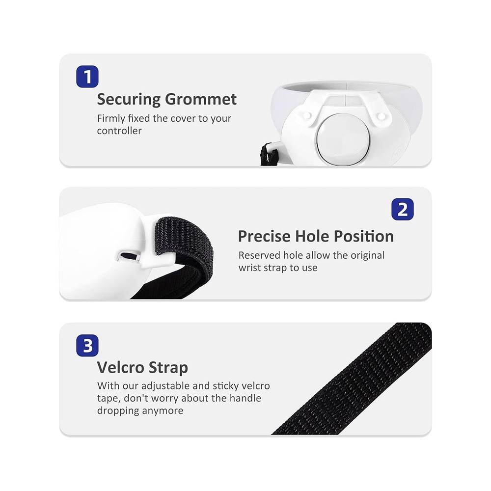 Rumbloo Silicone Controller Grip Cover for Oculus Quest 2